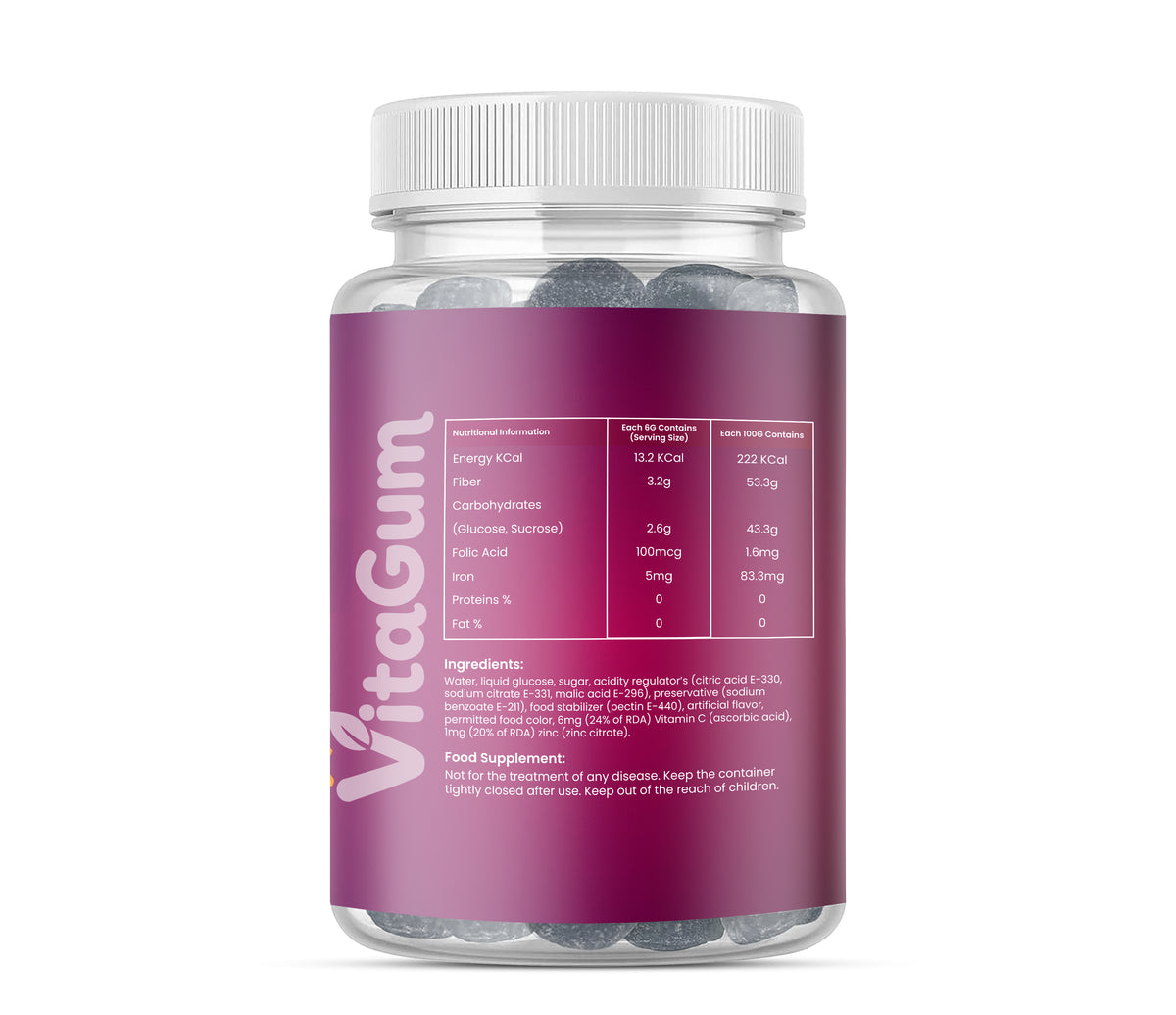 Vitagum® Iron & Folic Acid