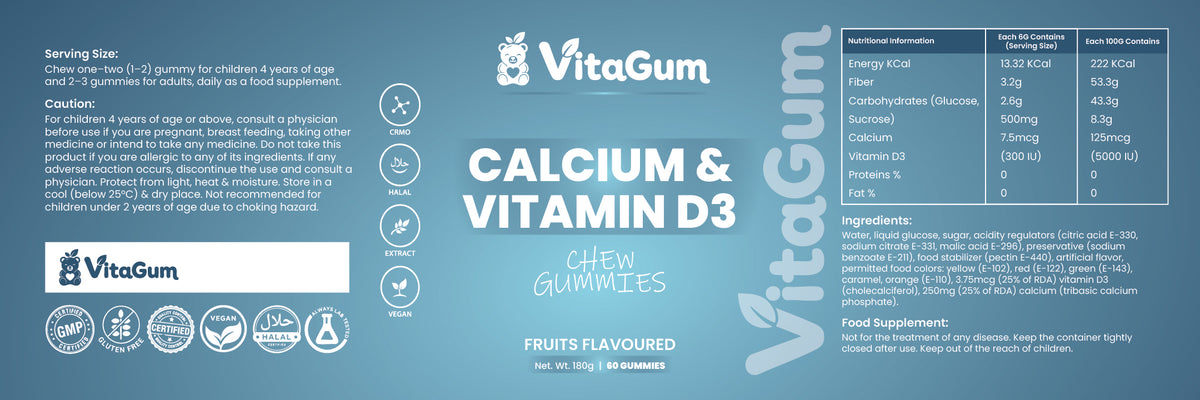 Vitagum® Calcium & Vitamin D3