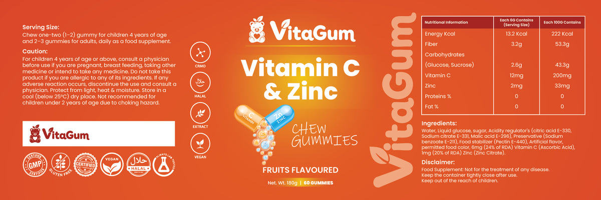 Vitagum® Vitamin C & Zinc
